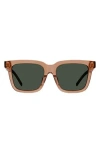 Givenchy Gv Day 53mm Rectangular Sunglasses In Shiny Orange/green