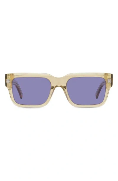 Givenchy Gv Day 53mm Square Sunglasses In Purple
