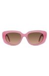 Givenchy Gv Day 54mm Geometric Sunglasses In Pink