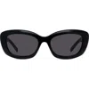 Givenchy Gv Day 54mm Geometric Sunglasses In Black