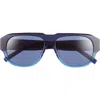 Givenchy Gv Day 54mm Geometric Sunglasses In Blue