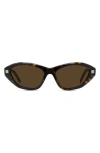 Givenchy Gvday Cat-eye Tortoiseshell Acetate Sunglasses In Dark Havana / Roviex