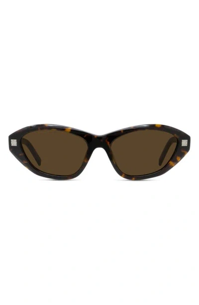 Givenchy Gvday Cat-eye Tortoiseshell Acetate Sunglasses In Dark Havana