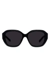Givenchy Gv Day 55mm Round Sunglasses In Black