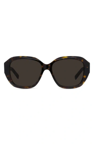 GIVENCHY GV DAY 55MM ROUND SUNGLASSES
