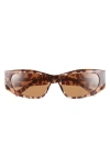 Givenchy Gv Day 56mm Geometric Sunglasses In Brown