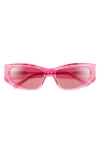 Givenchy Gv Day 56mm Geometric Sunglasses In Pink