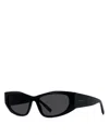 Givenchy Gv Day Black Geometric Sunglasses, 56mm