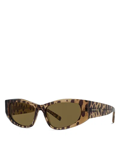 GIVENCHY GV DAY BLACK GEOMETRIC SUNGLASSES, 56MM