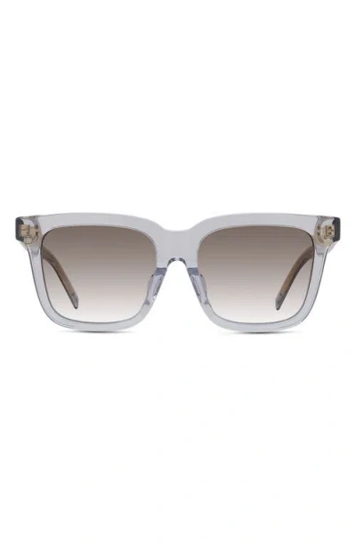 Givenchy Gv Day Gradient Square Sunglasses In Grey/gradient Brown