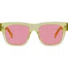 Givenchy Gv Day Lector 52mm Square Sunglasses In Shiny Yellow/violet