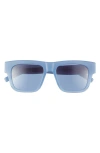 Givenchy Gv Day Lector Square Sunglasses In Shiny Light Blue / Blue