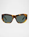 Givenchy Gv Day Rectangular Acetate Sunglasses In Multi