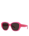 Givenchy Gv Day Gv40075i 75e Square Sunglasses In Pink/gray Solid