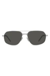 Givenchy Gv One 57mm Pilot Sunglasses In Gray