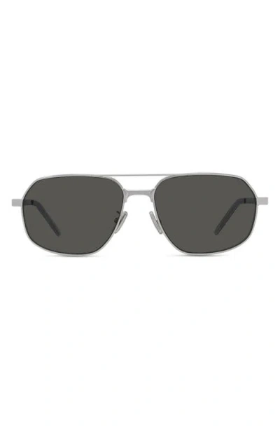 Givenchy Gv One 57mm Pilot Sunglasses In Gray