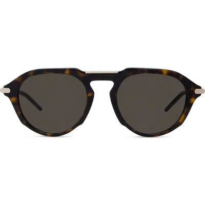 Givenchy Gv One Round Sunglasses In Dark Havana/brown