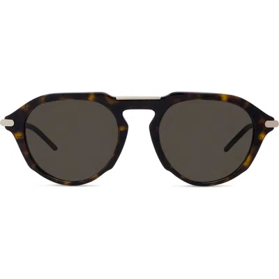 Givenchy Gv One Round Sunglasses In Dark Havana/brown