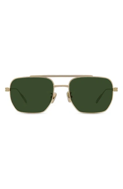 Givenchy Gv Speed 51mm Geometric Sunglasses In Gold