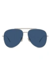 Givenchy Gv Speed 59mm Pilot Sunglasses In Metallic