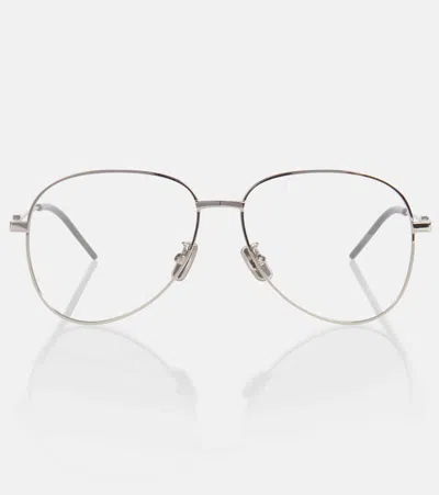 Givenchy Silver Gv Speed Glasses In Shiny Palladium