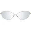 Givenchy Gv Speed Cat Eye Sunglasses In Shiny Palladium/smoke Mirror