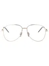 Givenchy Silver Metal Optical Glasses In Gold