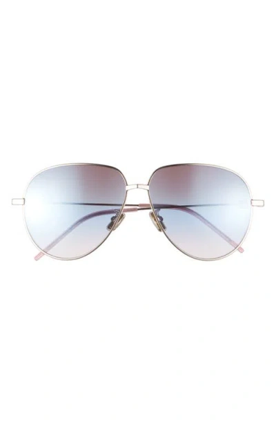 Givenchy Gv Speed Gradient Pilot Sunglasses In Gold/gradient Mirror Violet