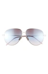 Givenchy Gv Speed Gradient Pilot Sunglasses In Metallic