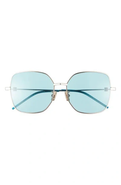 Givenchy Gv Speed Gradient Square Sunglasses In Gold / Blue