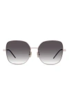 Givenchy Gv Speed Gradient Square Sunglasses In Gray