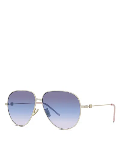 Givenchy Gv Speed Pilot Sunglasses, 60mm In Blue