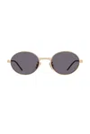 Givenchy Gv Speed 51mm Phantos Sunglasses In Shiny Endura Gold & Smoke
