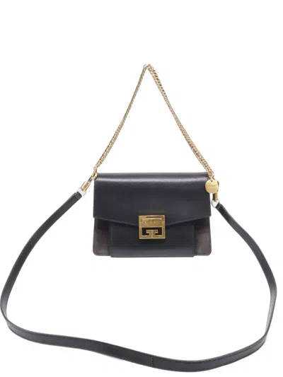 Pre-owned Givenchy Gv3 Flap Shoulder Bag In Black