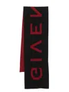 Givenchy Wool Logo Scarf In Multi