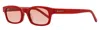 Givenchy Gv40032u Narrow Rectangular Sunglasses In Red