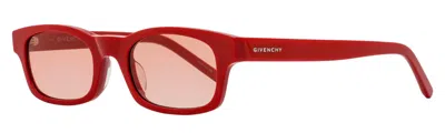 Givenchy Gv40032u Narrow Rectangular Sunglasses In Red