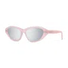 Givenchy Gv40038i72c Mirrored Lens Sunglasses In Pink
