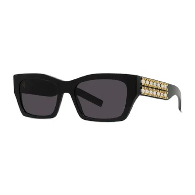 Givenchy Gv40077i01a Stud-embellished Rectangle Sunglasses In One Color