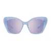 Givenchy Liquid 4g Square Sunglasses In Blu