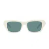 Givenchy Gv40103i 4g Liquid 21n Bianco Lucido Sunglasses In White