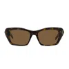 Givenchy Gv40103i 4g Liquid 52e Havana Scura Lucida Sunglasses In Brown
