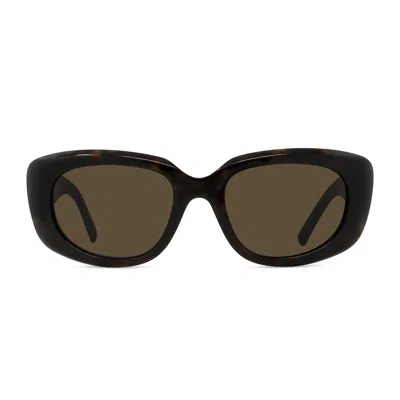 Givenchy Gv40104u Gv Day 52e Havana Sunglasses In Black