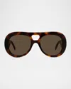 Givenchy Gv40128iw5353e Bold Acetate Sunglasses In Brown