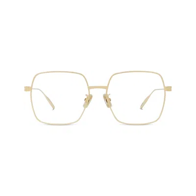 Givenchy Gold Square Glasses In Oro