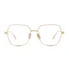 Givenchy Gold Square Glasses In Oro