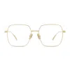 Givenchy Gold Square Glasses In Oro