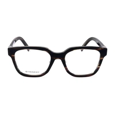 Givenchy Gv50040f053 Square Full-rim Havana Frame Eyeglasses In Brown