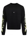 Givenchy Gvcy-print Long-sleeve T-shirt In Brown
