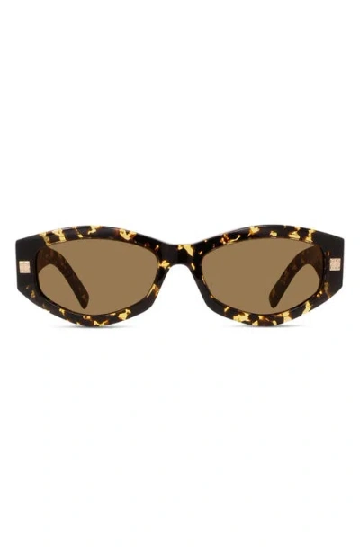 Givenchy Gvday 54mm Square Sunglasses In Brown